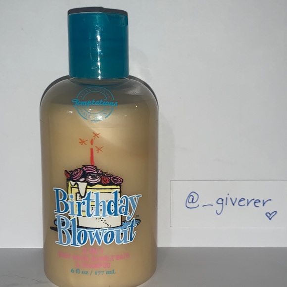 New! Birthday Blowout 3-in-1 Temptations Birthday Cake 🎂 Bath & Body Works - Picture 2 of 10